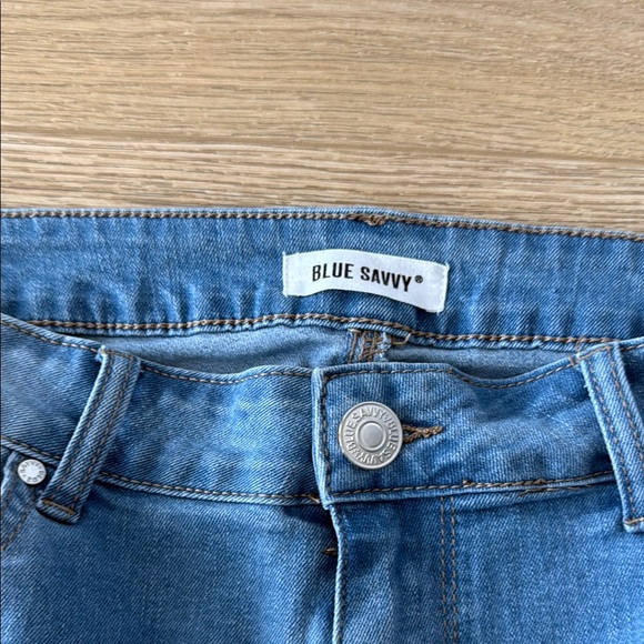 High Rise Jeans Distressed Denim Ankle - Picture 5 of 6